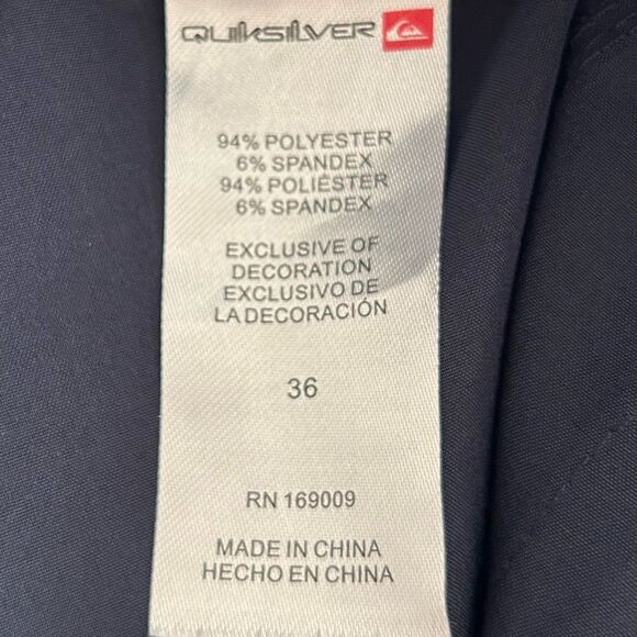 Quiksilver Men's Dark Blue Hybrid Shorts Size 36 - Picture 6 of 13